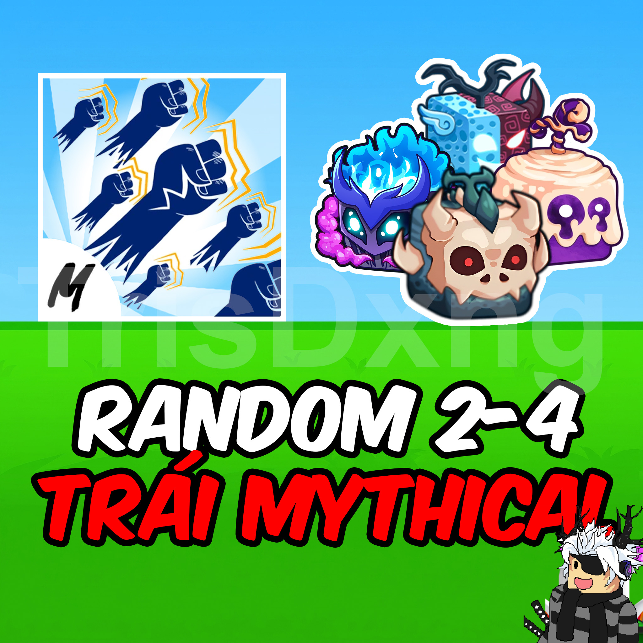 TÚI MÙ RANDOM 2-4 TRÁI MYTHICAL