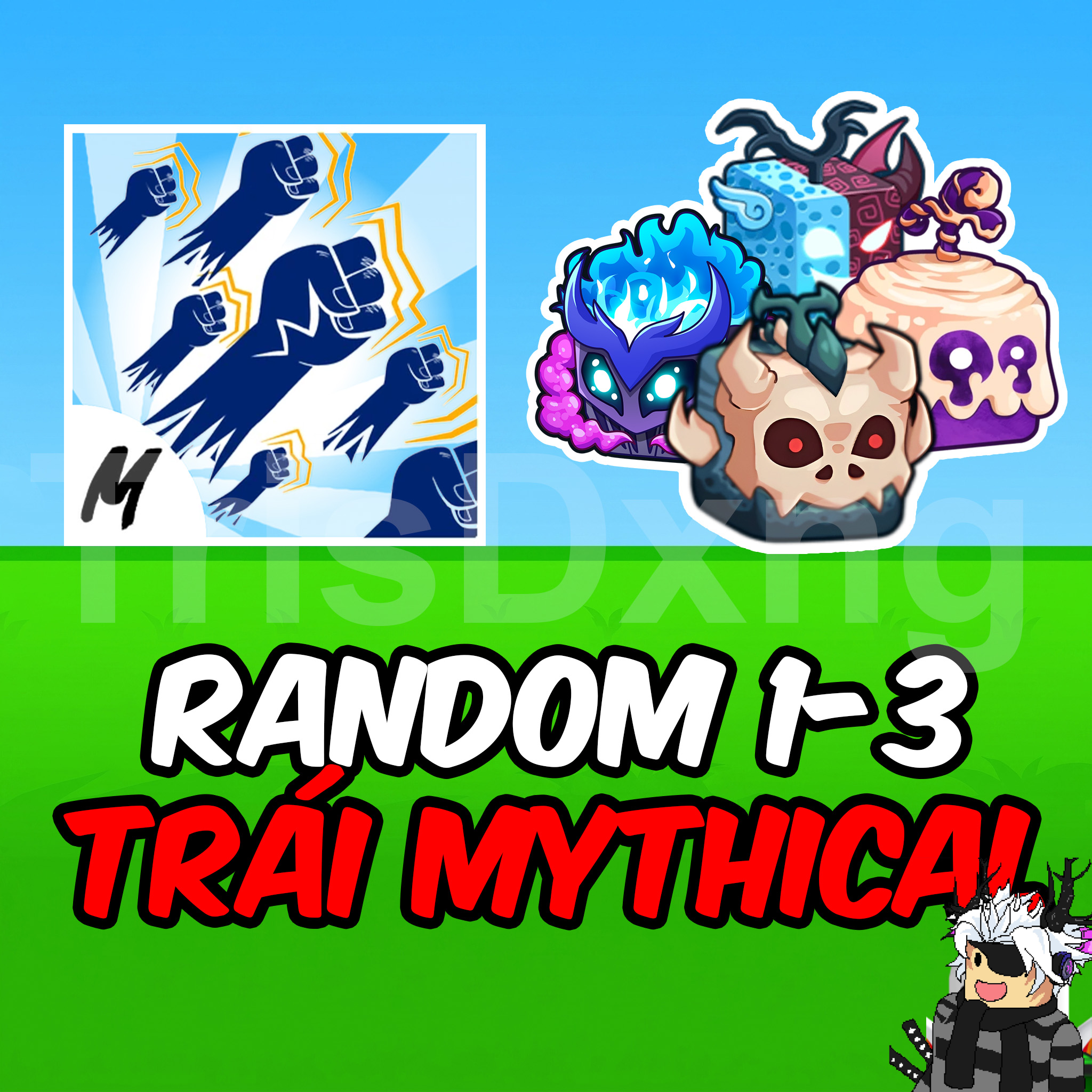 TÚI MÙ RANDOM 1-3 TRÁI MYTHICAL